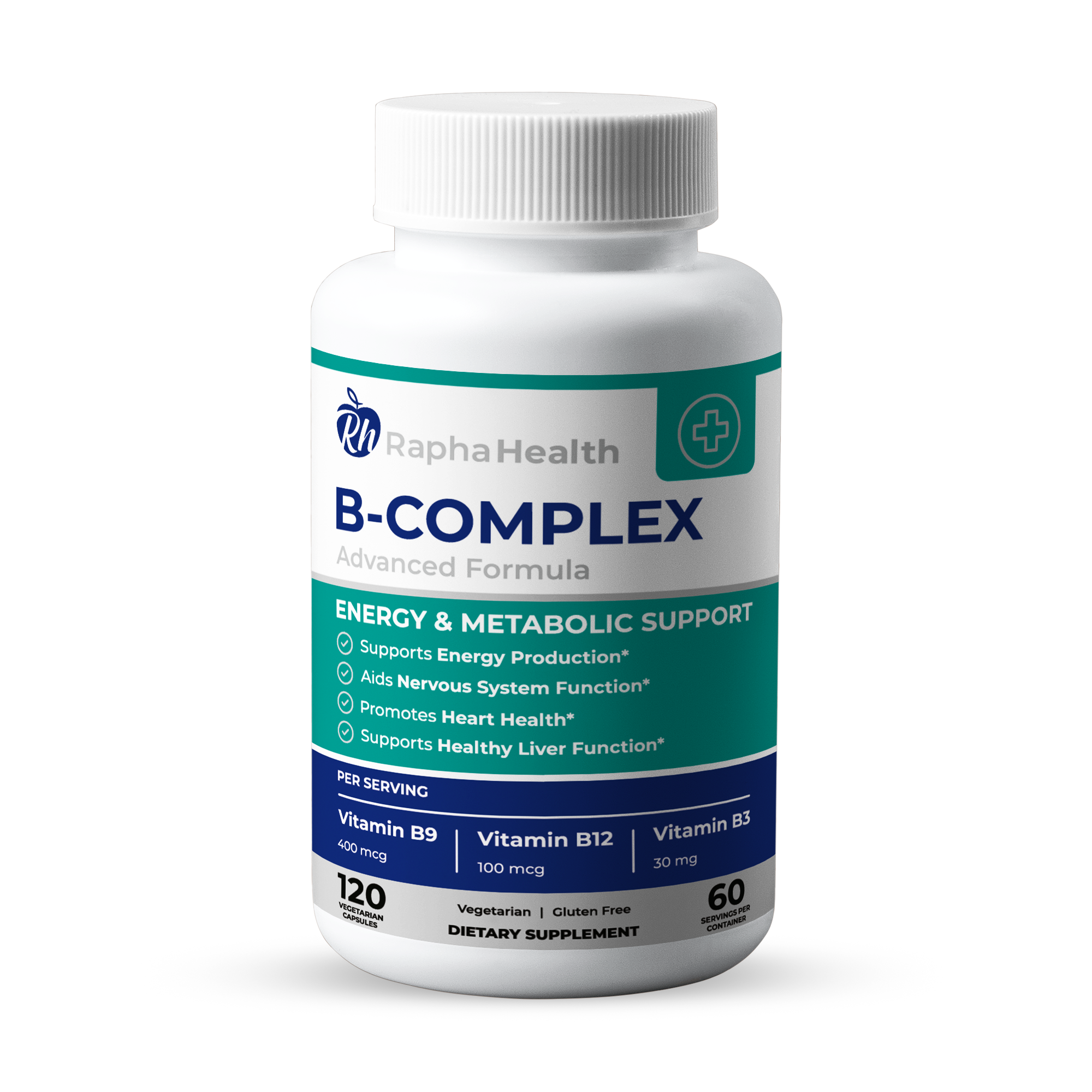 B-Complex Supplement - Boost Energy & Metabolism | RaphaHealth